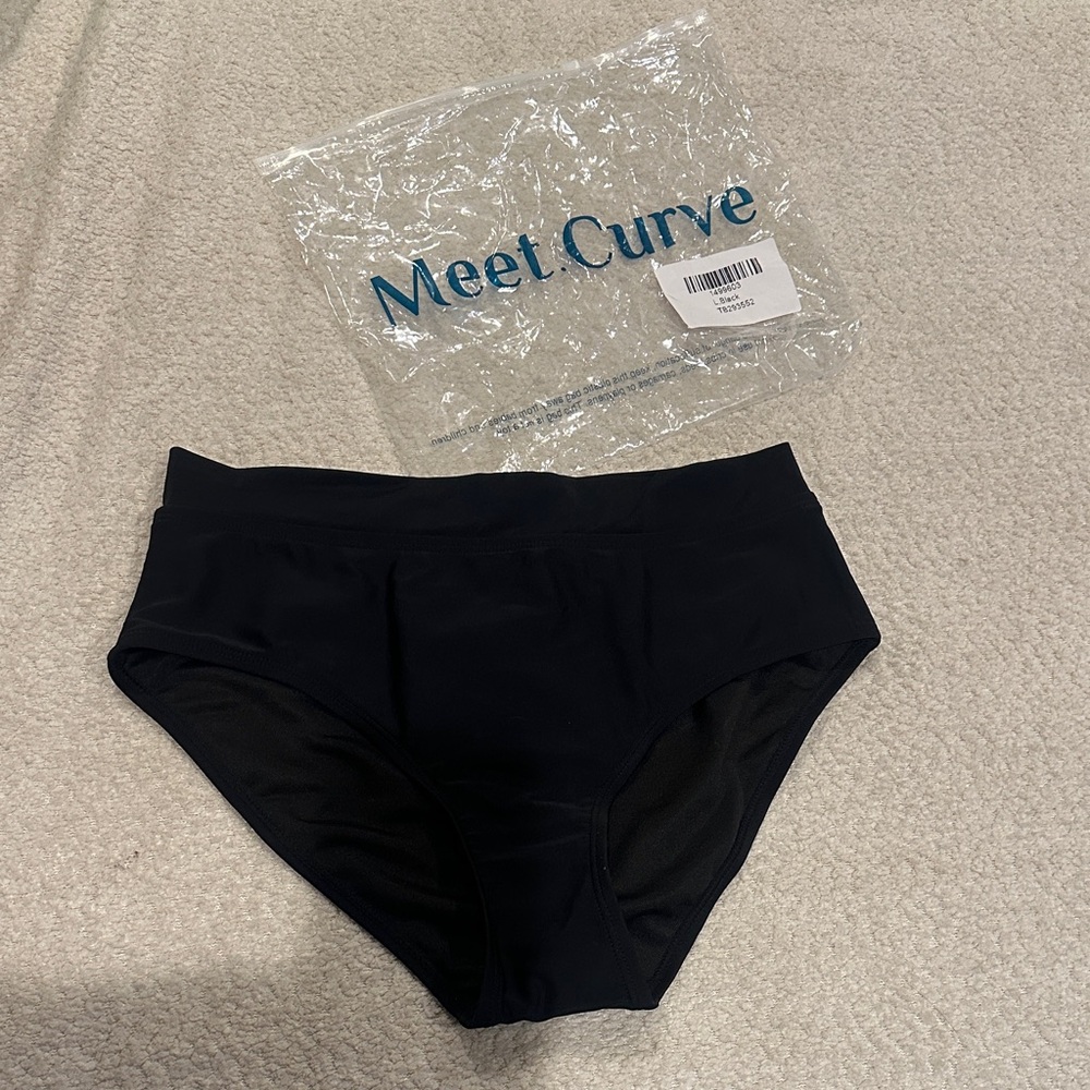 NWT Meet Curve Black Bikini Bottoms